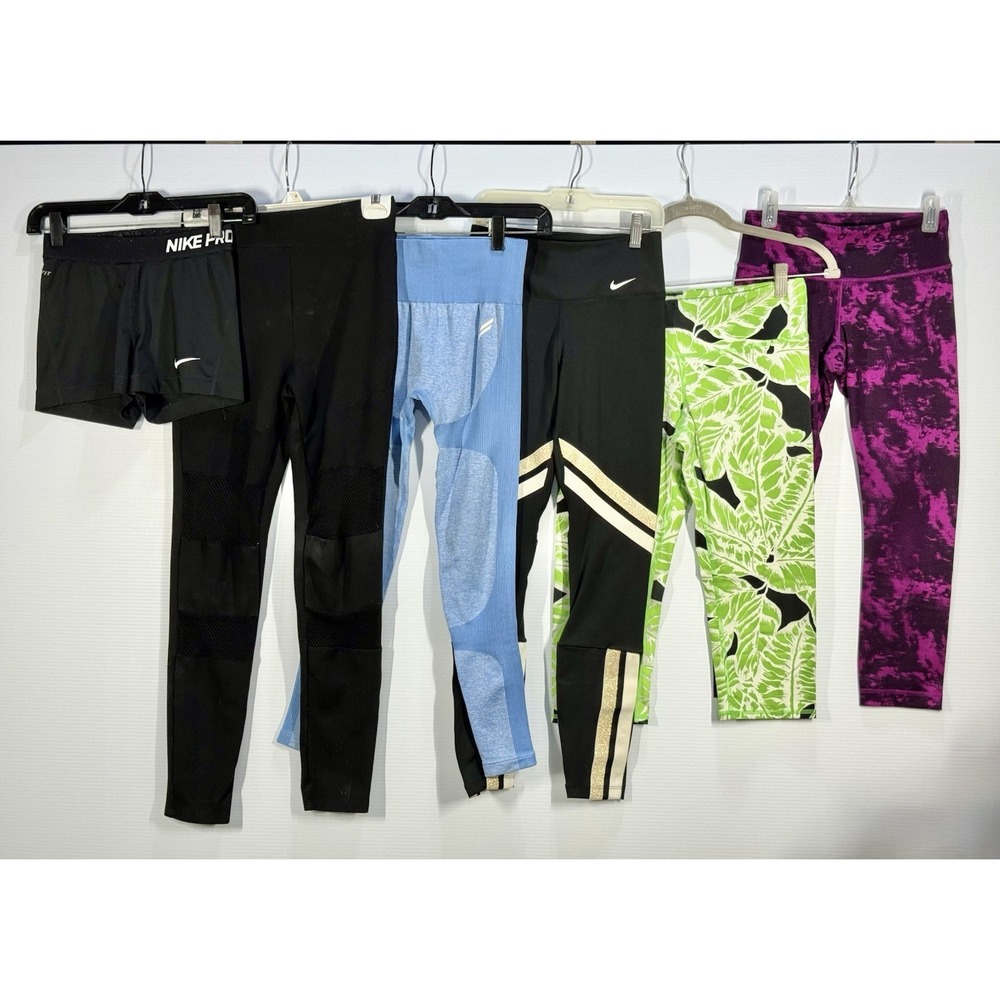 Women's Activewear Size Small Leggings/Shorts 6 Pcs - Nike Dri-Fit Alo Lululemon